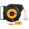 50ft Retractable Extension Cord Reel 14AWG/3CSJTOW Power Cord Reel view 1