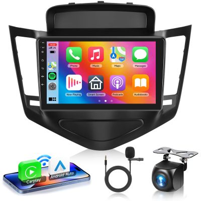 2G+64G Android 13 Car Stereo for Chevrolet Chevy Cruze 2009-2015 with Wireless Carplay Android Auto, 9 Inch Touch Screen Radio Support GPS/WiFi/Bluetooth/FM/SWC/Backup Camera