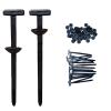 100 PCS Heavy Duty Nylon Universal Cable Tie Buckle with Pin & Button Design - Self-Locking Zip Ties Holder for Car Body, UV Resistant Cable Tie Clips Fasteners, Zip Ties for Car Bumper Included (100) view 1