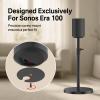 Chunxiao Height Adjustable Speaker Stand for Sonos Era 100 Stand Black with Cable Management - Heavy Duty Floor Stand for Sonos Speaker Stands Era 100 to Enhance Audio Experience, Single view 2