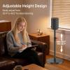 Chunxiao Height Adjustable Speaker Stand for Sonos Era 100 Stand Black with Cable Management - Heavy Duty Floor Stand for Sonos Speaker Stands Era 100 to Enhance Audio Experience, Single view 3