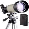70mm Aperture 400mm Refractor Telescope for Kids & Beginners, Portable Astronomical Telescope with Adjustable Tripod for Travel & Stargazing view 1