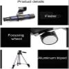 70mm Aperture 400mm Refractor Telescope for Beginners & Kids, Portable Astronomy Telescope for Adults with Travel Bag view 3