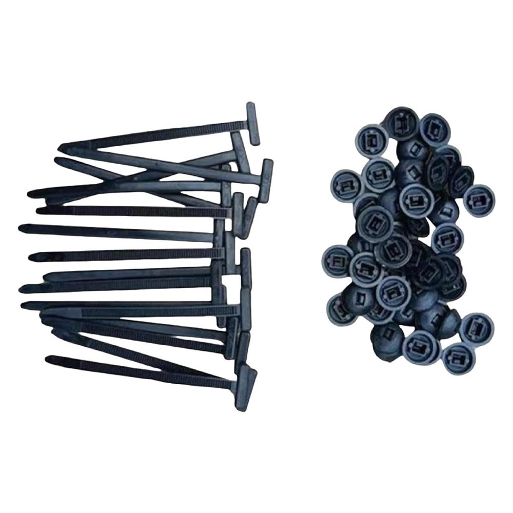 100PCS Nylon Universal Cable Tie Buckle Multipurpose Plastic Cable Ties Tool Heavy Duty Self-Locking Zip Ties Holder with Pin & Button Design, UV Resistant Zipties for Car Daily Auto Fixing (20pcs)