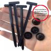 100PCS Nylon Universal Cable Tie Buckle Multipurpose Plastic Cable Ties Tool Heavy Duty Self-Locking Zip Ties Holder with Pin & Button Design, UV Resistant Zipties for Car Daily Auto Fixing (20pcs) view 3