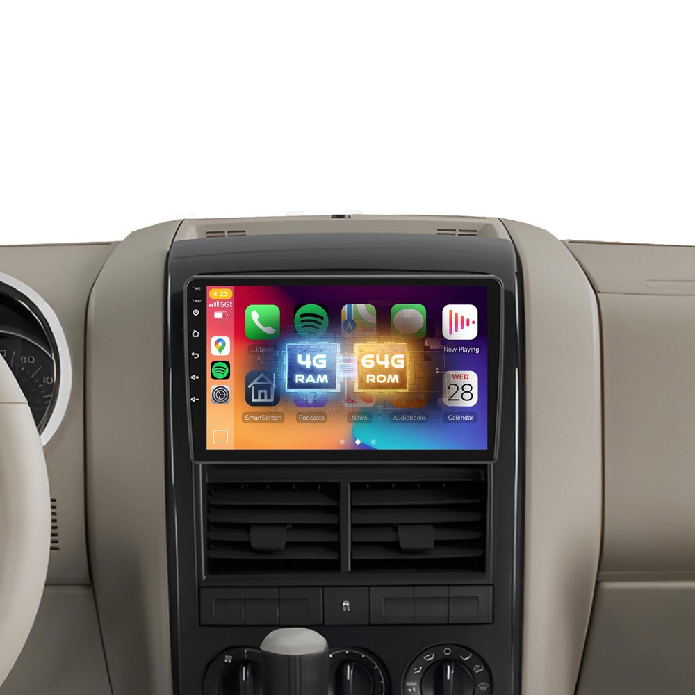 4G+64G Car Radio Stereo for Ford Explorer 2005 2006 2007 2008 2009 2010, Android Car Stereo for Explorer, CarPlay Android Auto, 10'' Touch Screen Radio, GPS WiFi, Bluetooth Radio with Backup Camera