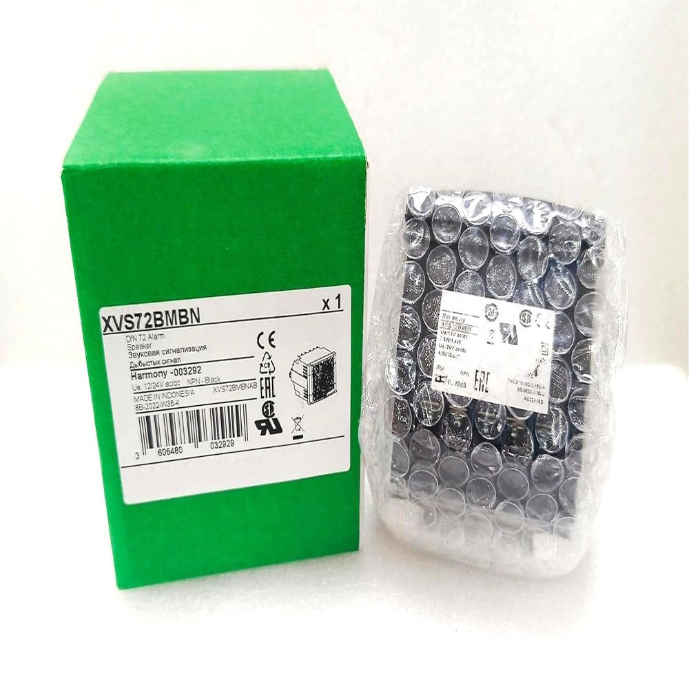 XVS72BMBN,Harmony XVS,Electronic Sound Alarm for Control Cabinet Panel Installation,12/24VAC/DC,NPN Input, Black,Original Packaging,Never Used,in Stock,Ship Now.