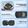 (2 Pack) Adhesive Case for Tile Mate 2024 Tracker with Sticker, Hidden Full Protective Anti-Lost Scratch Resistant Silicone Cover for Tile Life360 Mate Tracker Waterproof Tile Holder (Black+Black) view 3