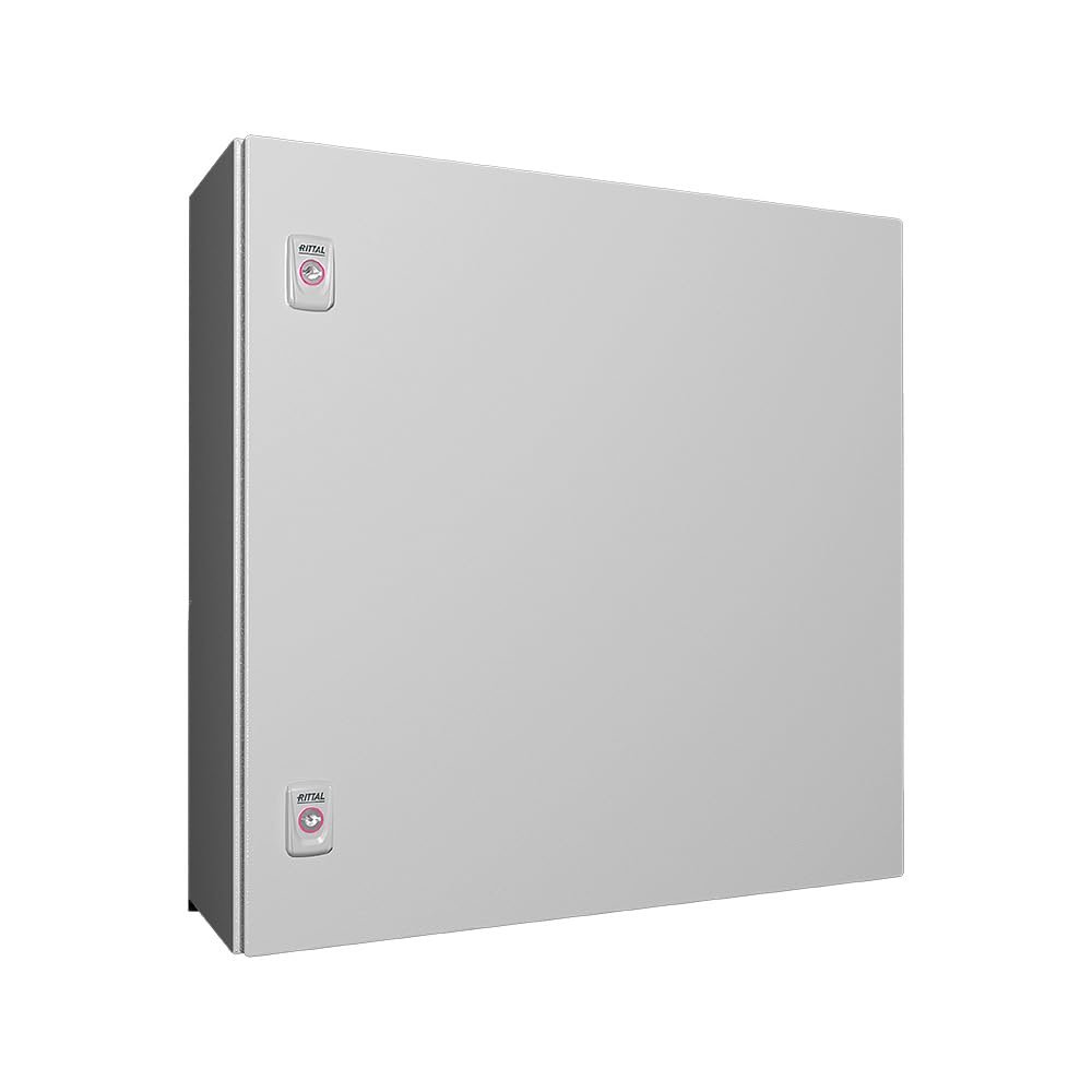 1060.000, Wall-Mounted AX Enclosure, Carbon Steel, 23.6" Height x 23.6" Width x 8.27" Depth