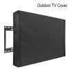 88JUNYh Outdoor Waterproof TV Cover Outdoor TV Cover 22'' to 70'' Inch Weatherproof and Waterproof TV Screen for Outside TV Enclosure Moving TV Display Protectors(60-65inch) view 2