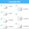 QUIDDITY WiFi 7 Wall Mount Kit for TP Link Deco BE23/BE25/BE3600/BE5000/WB7200/WB10800/WB14400  Secure Wall Mount Bracket for WiFi 7 Mesh Router, Hidden Cable Wi-Fi Holder, Space-Saving Mount 3 Pack view 4