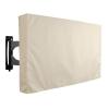 88JUNYh Outdoor Waterproof TV Cover Outdoor TV Cover Off-White Waterproof Outdoor TV Protective Cover 55 to 58 Inches Weatherproof Outdoor TV Housing(Beige,for 22-24inch TV) view 1