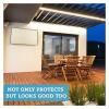 88JUNYh Outdoor Waterproof TV Cover Outdoor TV Cover Off-White Waterproof Outdoor TV Protective Cover 55 to 58 Inches Weatherproof Outdoor TV Housing(Beige,for 22-24inch TV) view 3