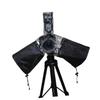TEHAUX Camera Rain Cover with Drawstring Arm Protectors Protective Cover for DSLR Cameras Lenses and Flashes Against Rain and Black view 1