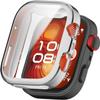 2 Pack Cases Compatible with Huawei Watch Fit 4 with Screen Protector, Flexible TPU Shockproof Scratch Proof Cover Case for Huawei Watch Fit 4 (Clear/Silver) view 2