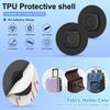 2Pack for Tile Mate Case with 3M Adhesive Sticker, Waterproof Anti-Lost Fabric Holder for Tile Life360 Mate Tracker Hidden Tile Holder for Backpacks/Luggage/Camera Bags/Purses etc (Black & Black) view 2