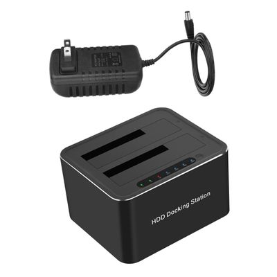 Angoily Hard Drive Docking Station to USB Ssd Reader Fit for Drives Clone Function Safety Protected Us Plug