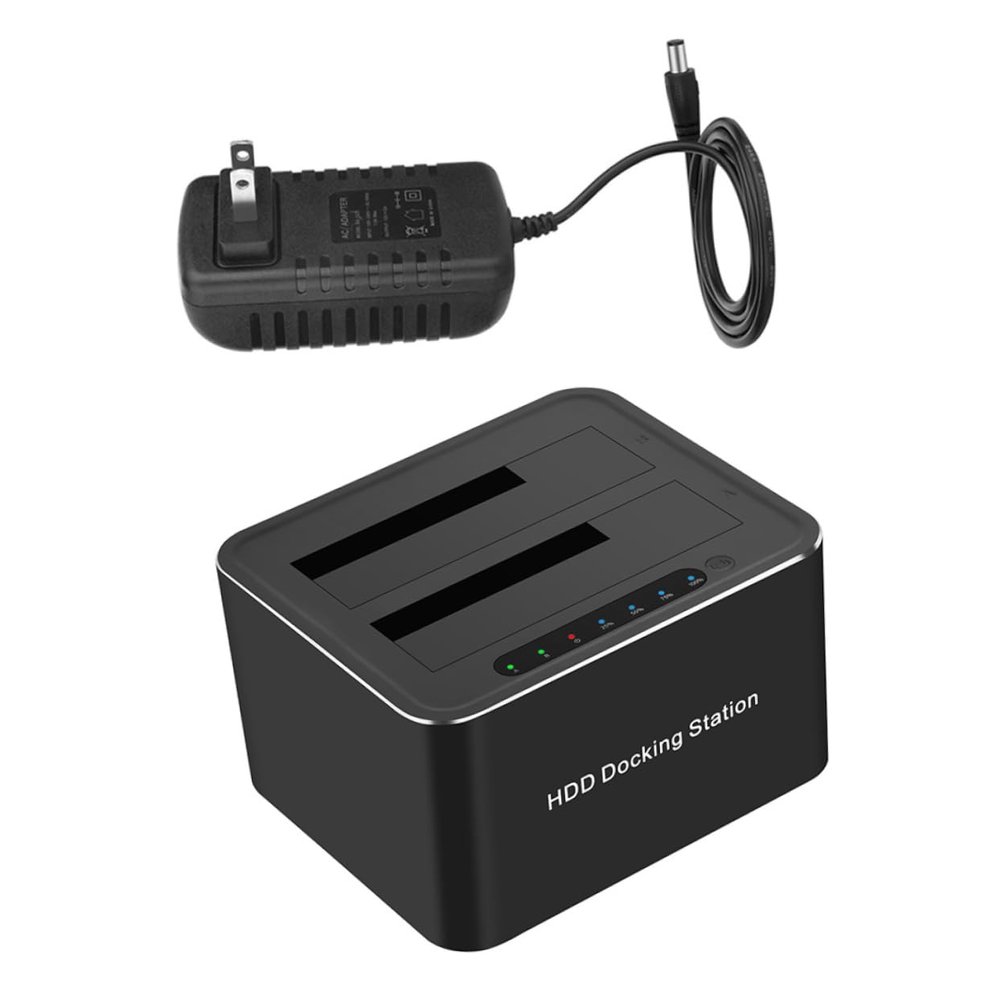 Angoily Hard Drive Docking Station to USB Ssd Reader Fit for Drives Clone Function Safety Protected Us Plug