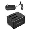 Angoily Hard Drive Docking Station to USB Ssd Reader Fit for Drives Clone Function Safety Protected Us Plug view 1