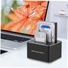 Angoily Hard Drive Docking Station to USB Ssd Reader Fit for Drives Clone Function Safety Protected Us Plug view 4