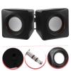 Angoily 1 Pair Mini USB Speakers for Computer Portable Audio Speakers with Deep Bass Compatible with Laptops and Desktops Compact Design for Enjoyment view 3
