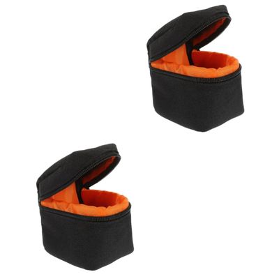 Angoily Camera Lens Bag Padded Camera Lens Pouch for Travel Portable Lightweight Design Durable Material Compact for Easy Carrying