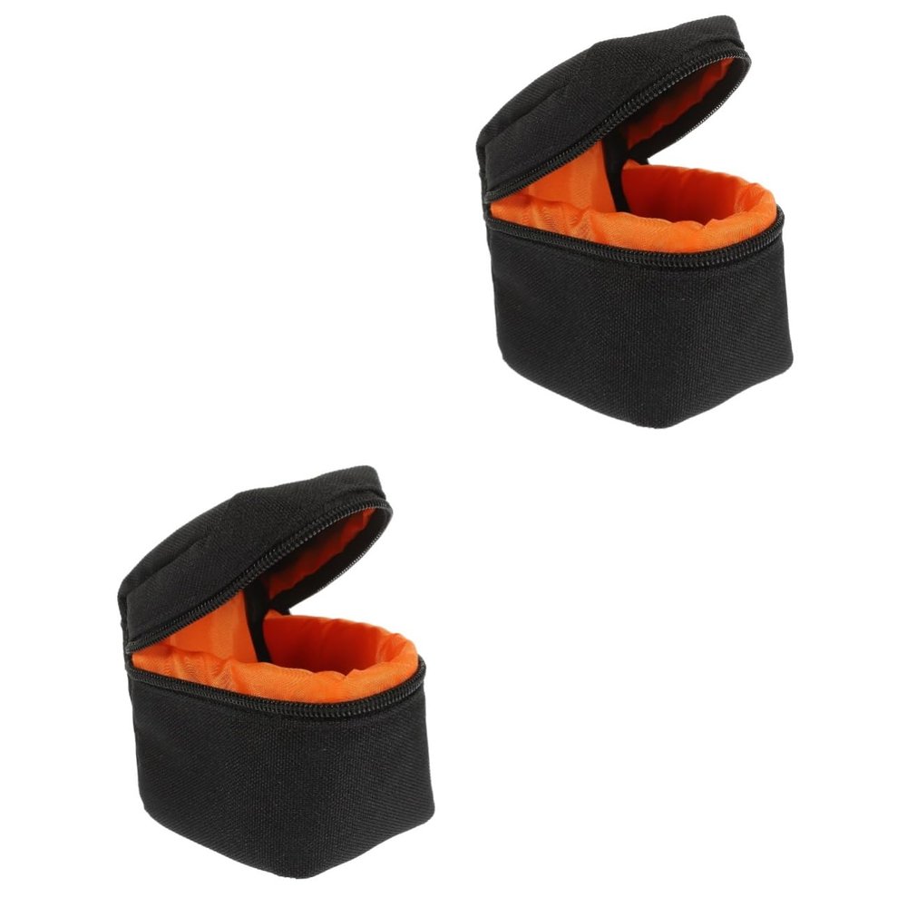 Angoily Camera Lens Bag Padded Camera Lens Pouch for Travel Portable Lightweight Design Durable Material Compact for Easy Carrying