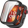 3 Pack Cases Compatible with Huawei Watch Fit 4 Pro with Screen Protector, Flexible TPU Shockproof Scratch Proof Cover Case for Huawei Watch Fit 4 Pro (Black/Blue/Black) view 2