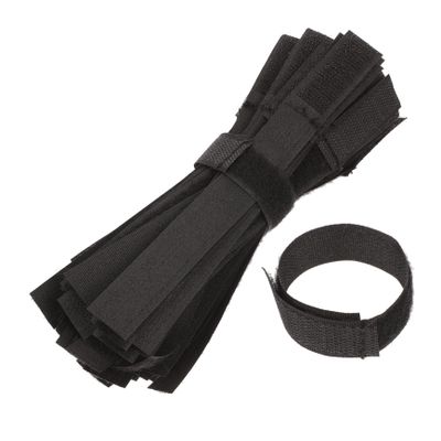 DIYEAH 50-Pack Reusable Cable Straps Adjustable Wire Ties for Cable Organization Sturdy Nylon Fastening Straps Black