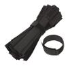 DIYEAH 50-Pack Reusable Cable Straps Adjustable Wire Ties for Cable Organization Sturdy Nylon Fastening Straps Black view 1