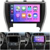 10.1'' Double Din Car Stereo for Toyota Camry 2015 2016 2017 with Wireless CarPlay Android Auto MirrorLink, Touchscreen Radio with GPS/Bluetooth/FM/AUX-in/Steering Wheel Controls/Backup Camera view 2