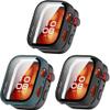 3 Pack Hard Case for Huawei Watch Fit 4 Pro, Hard PC Protective Case Shockproof Anti-Scratch Bumper Cover (Black/Green/Black) view 1