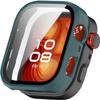 3 Pack Hard Case for Huawei Watch Fit 4 Pro, Hard PC Protective Case Shockproof Anti-Scratch Bumper Cover (Black/Green/Black) view 2