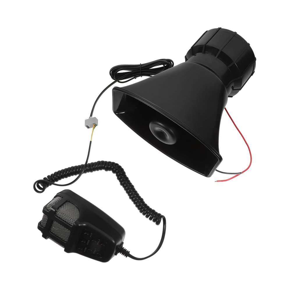 DIYEAH 1 Set Car Alarm Horn System Loudspeaker with Tones for Trucks and Emergency Vehicles Versatile Alarm Accessory for Enhanced Safety and Sound Coverage