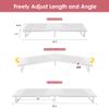 Across-Star Dual-Monitor Stand for Desk - Large Adjustable Length and Angle Riser for 2 Monitors, Double Computer Desktop Organizer, Shelf for TV, Laptop, Printer view 3