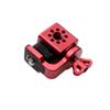 Alvins Camera Monitor Mount with 3/8" 1/4" Screw 360-degree Rotatable Tiltable Panoramic Bracket for Camera Monitor Gimbal Tripod, Adjustable Mount for Photography, Videography, Vlogging, Red view 3