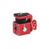 Alvins Camera Monitor Mount with 3/8" 1/4" Screw 360-degree Rotatable Tiltable Panoramic Bracket for Camera Monitor Gimbal Tripod, Adjustable Mount for Photography, Videography, Vlogging, Red view 4