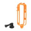 FEICHAO X5 Extended Frame Horizontal Vertical Bracket Dual Cold Shoe Mount Compatible with X5 Sports Camera (Orange,Vertical Bracket) view 1