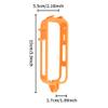FEICHAO X5 Extended Frame Horizontal Vertical Bracket Dual Cold Shoe Mount Compatible with X5 Sports Camera (Orange,Vertical Bracket) view 2