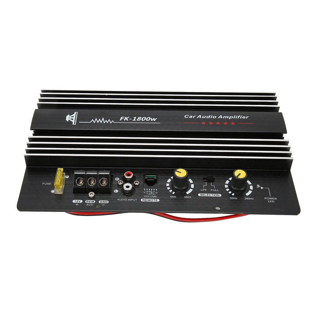 Automotive Amplifier,Quick Heat Dissipation Channel,Clear Sound Audio Power Amplifier,with Ultra Strong Heat Dissipation Panel