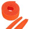 MECCANIXITY Braided Cable Sleeves Heat Shrinkable Fabric Sleeving, 3/8" 3ft Orange 2:1 Ratio Heat Shrinkable Cord Protector for Harness Cable, Network Cable Protection, Cable Management view 1
