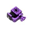 Alvin's Creativity Alvins Adjustable Camera Mount with 3/8" 1/4" Screw Rotatable Tiltable Panoramic Bracket 360-degree for Camera Monitor Gimbal Tripod, Purple view 3