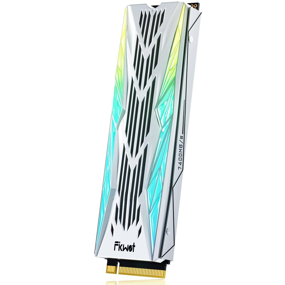 Fikwot FN990 2TB NVMe SSD M.2 2280 PCIe Gen4x4 with RGB Heatsink, Up to 7450MB/s, 3D NAND TLC, Internal Gaming Solid State Drive for PS5 & Desktop