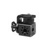 Alvins Adjustable Mount with 3/8" 1/4" Screw 360-degree Rotatable Tiltable Panoramic Bracket for Camera Monitor Gimbal Tripod, Camera Monitor Mount, Black view 1