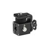 Alvins Adjustable Mount with 3/8" 1/4" Screw 360-degree Rotatable Tiltable Panoramic Bracket for Camera Monitor Gimbal Tripod, Camera Monitor Mount, Black view 2