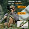 SPORTICH SP004+G5X Optics Travel Tripod with Fluid Pan Head, 55" Compact Outdoor Tripod for Binoculars, Spotting Scopes, Cameras, Aluminum Construction, Binocular Adapter, Max Load 3kg/6.6lbs view 2
