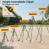 SPORTICH SP004+G5X Optics Travel Tripod with Fluid Pan Head, 55" Compact Outdoor Tripod for Binoculars, Spotting Scopes, Cameras, Aluminum Construction, Binocular Adapter, Max Load 3kg/6.6lbs view 4