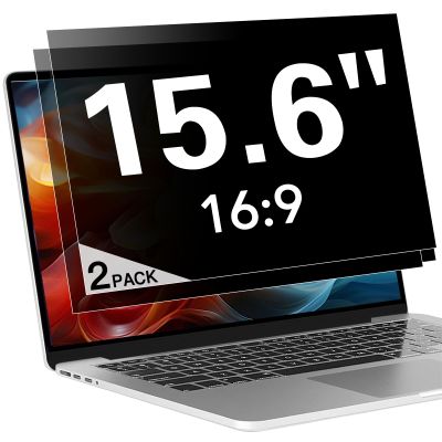 ANTOGOO V 2 Pack Laptop Privacy Screen 15.6 Inch (1920x1080) Display, Anti Blue Light Glare Anti Scratch Computer Privacy Shield for 15.6" Hp Lenovo Dell Acer Asus Samsung Portable Monitor