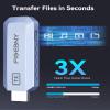 Wireless HDMI Transmitter and Receiver 4K Decode 1080P Output Ultra Low Latency, Plug&Play 2.4G/5G Portable Extender,165FT HD Display Adapter for TV Box/PC/Laptop/Projector/DV/Camera light colour view 2