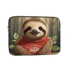 Cartoon Sloth Laptop Case 15 inch, TSA Laptop Sleeve Shockproof Protective Notebook Case Water Resistant Computer Carrying Cover Briefcase Handbags Men Women Computer Bag view 1